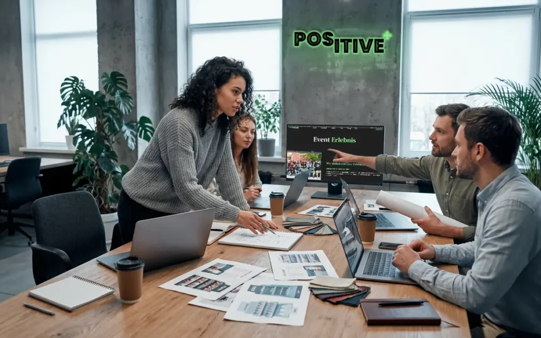 Teammeeting in moderner Agentur: Studentische Marketing-Unterstützung bei der Planung von Brand-Activation- und POS-Marketing-Projekten